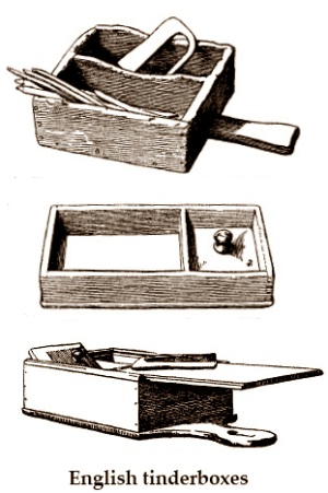 18th + 19th century wood tinderboxes